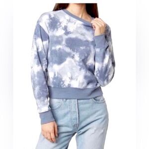 Abound Blue & White Tie Dye Galaxy Sweatshirt
